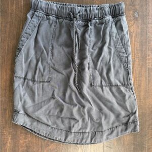 Anthropologie Charcoal Mini Skirt